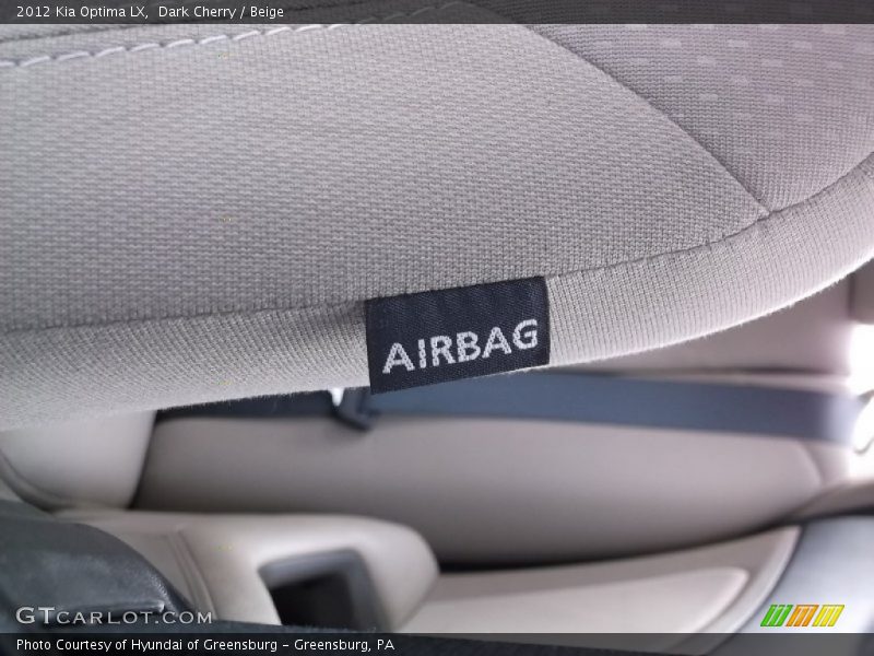 Dark Cherry / Beige 2012 Kia Optima LX