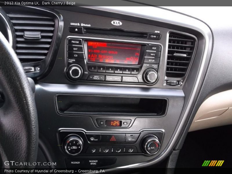 Dark Cherry / Beige 2012 Kia Optima LX