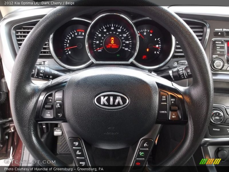 Dark Cherry / Beige 2012 Kia Optima LX