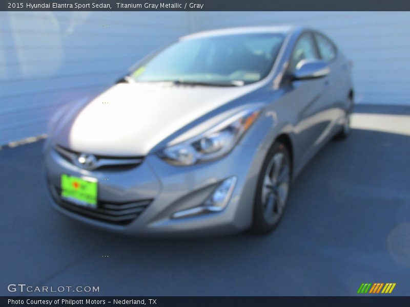 Titanium Gray Metallic / Gray 2015 Hyundai Elantra Sport Sedan