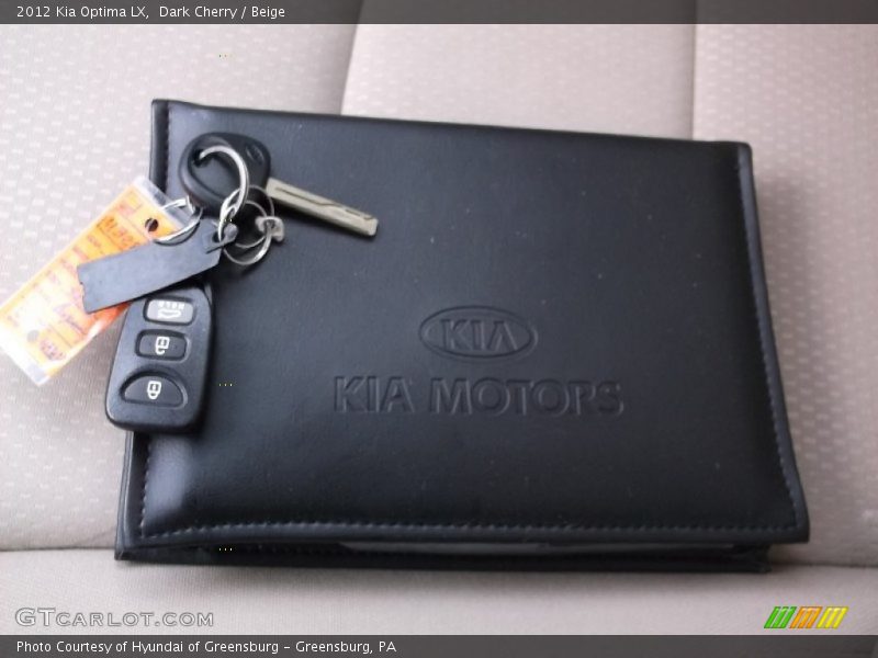 Dark Cherry / Beige 2012 Kia Optima LX