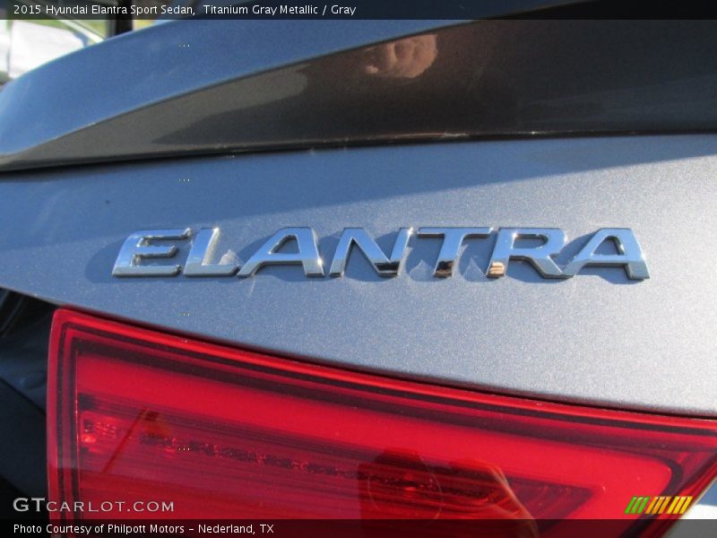 Titanium Gray Metallic / Gray 2015 Hyundai Elantra Sport Sedan