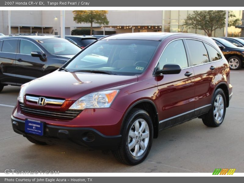 Tango Red Pearl / Gray 2007 Honda CR-V EX