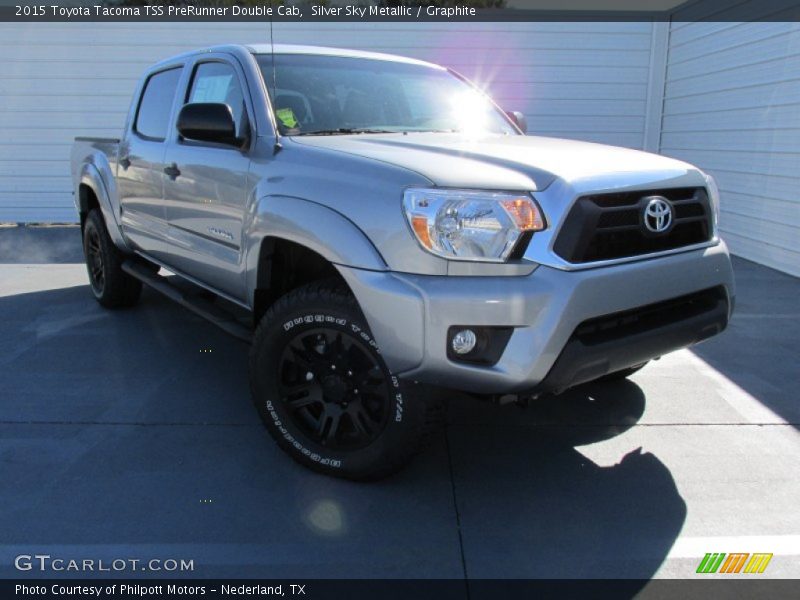 Silver Sky Metallic / Graphite 2015 Toyota Tacoma TSS PreRunner Double Cab