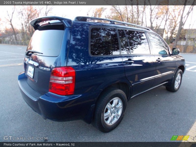Indigo Ink Pearl / Ivory 2003 Toyota Highlander V6 4WD