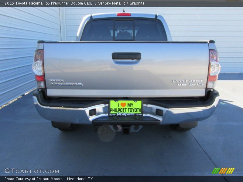 Silver Sky Metallic / Graphite 2015 Toyota Tacoma TSS PreRunner Double Cab