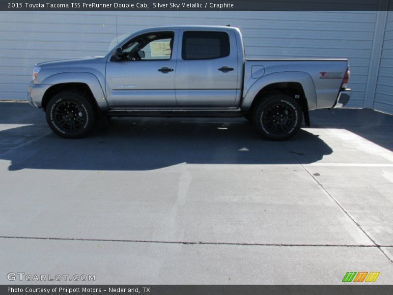 Silver Sky Metallic / Graphite 2015 Toyota Tacoma TSS PreRunner Double Cab