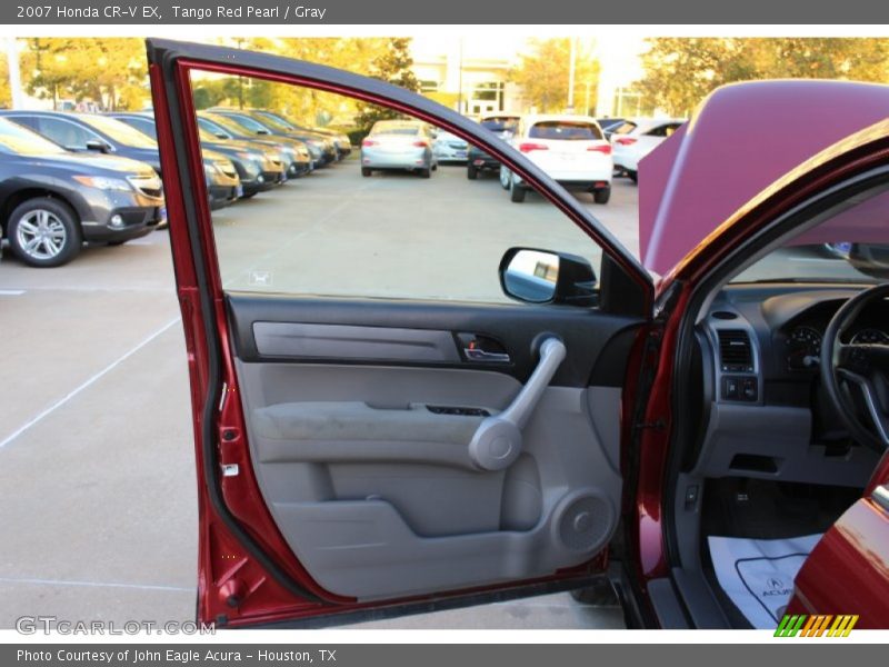 Tango Red Pearl / Gray 2007 Honda CR-V EX