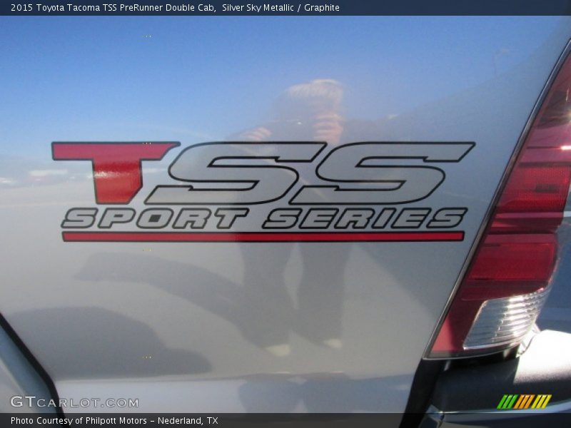 Silver Sky Metallic / Graphite 2015 Toyota Tacoma TSS PreRunner Double Cab