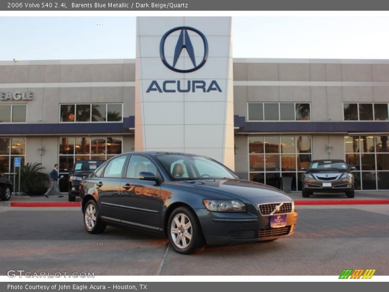 Barents Blue Metallic / Dark Beige/Quartz 2006 Volvo S40 2.4i
