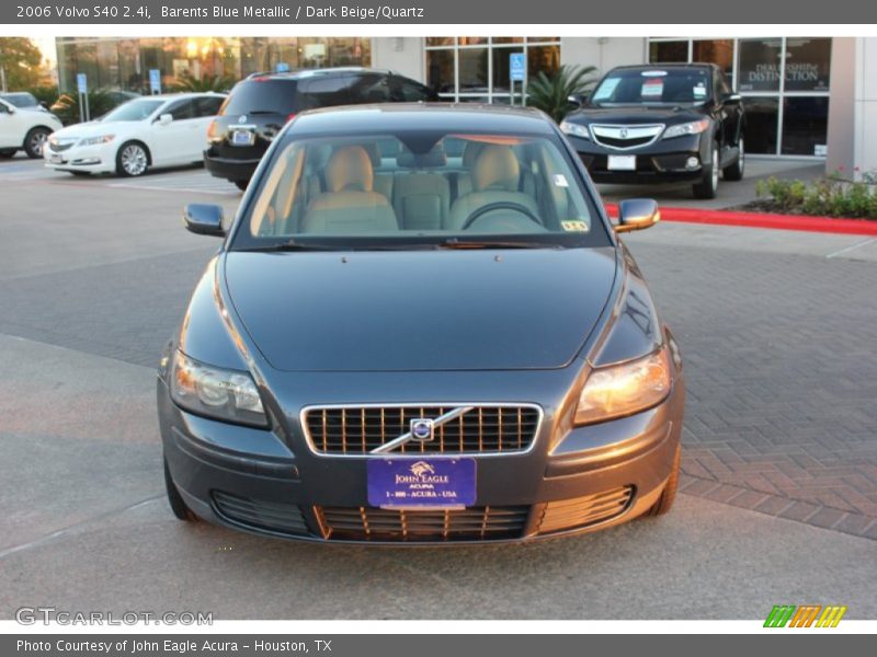 Barents Blue Metallic / Dark Beige/Quartz 2006 Volvo S40 2.4i