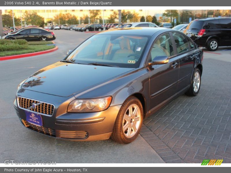 Barents Blue Metallic / Dark Beige/Quartz 2006 Volvo S40 2.4i