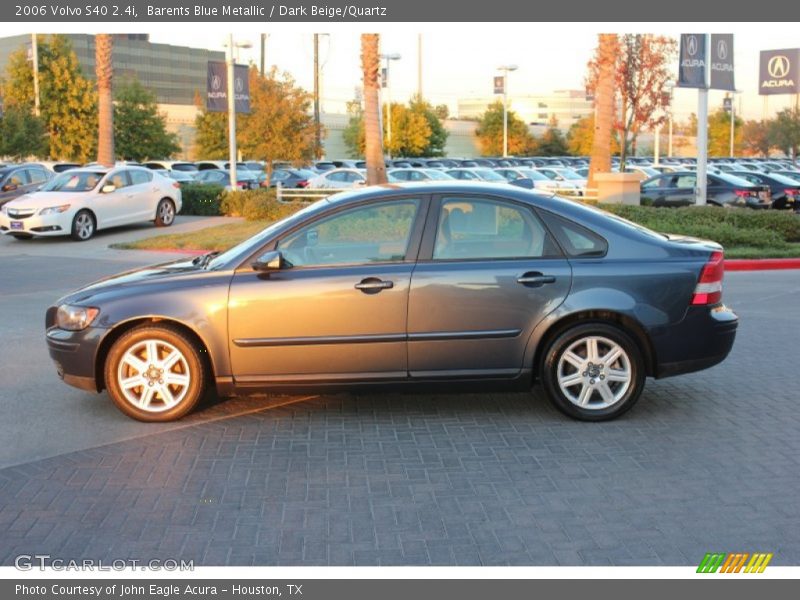 Barents Blue Metallic / Dark Beige/Quartz 2006 Volvo S40 2.4i