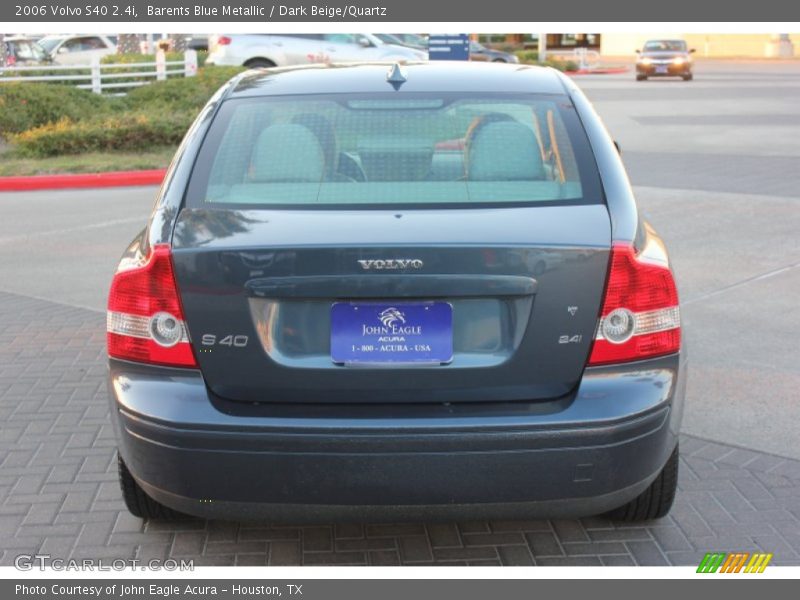 Barents Blue Metallic / Dark Beige/Quartz 2006 Volvo S40 2.4i