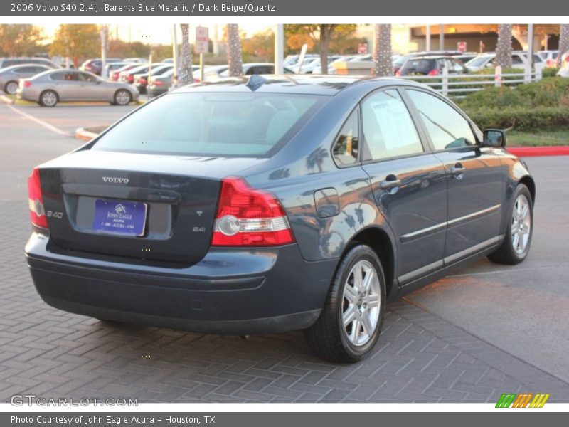 Barents Blue Metallic / Dark Beige/Quartz 2006 Volvo S40 2.4i