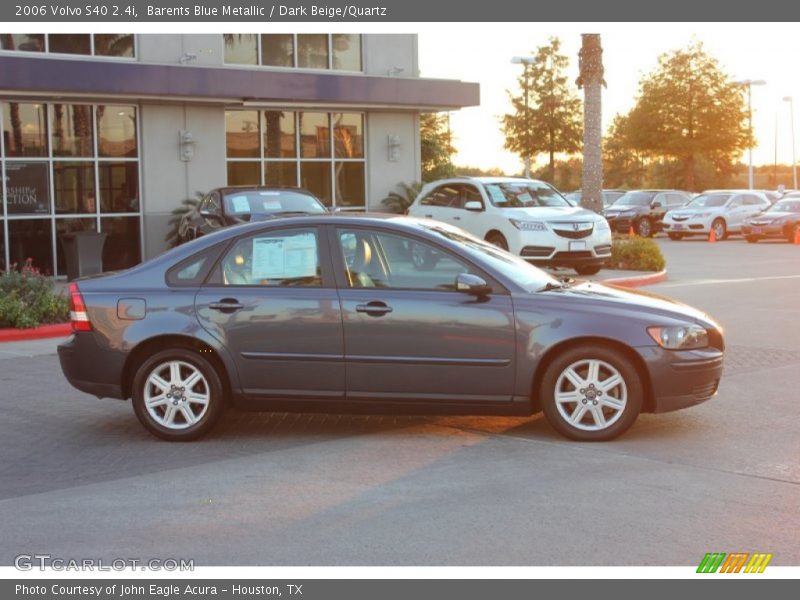 Barents Blue Metallic / Dark Beige/Quartz 2006 Volvo S40 2.4i