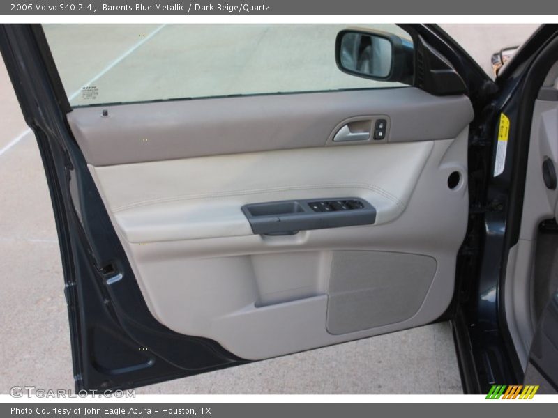 Barents Blue Metallic / Dark Beige/Quartz 2006 Volvo S40 2.4i