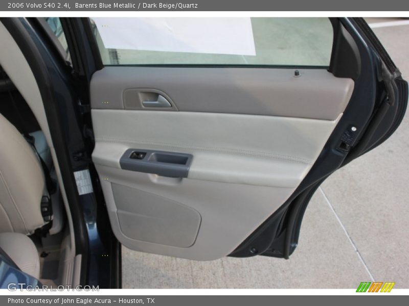 Barents Blue Metallic / Dark Beige/Quartz 2006 Volvo S40 2.4i