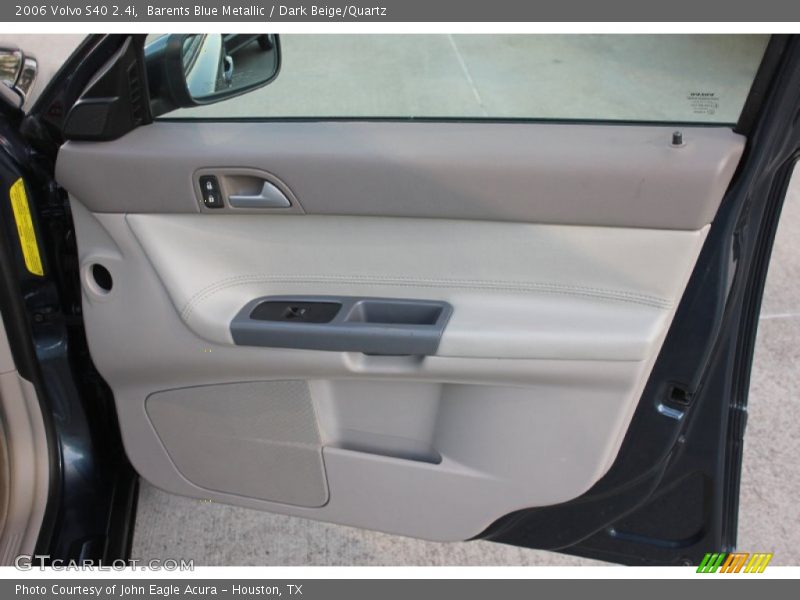 Barents Blue Metallic / Dark Beige/Quartz 2006 Volvo S40 2.4i