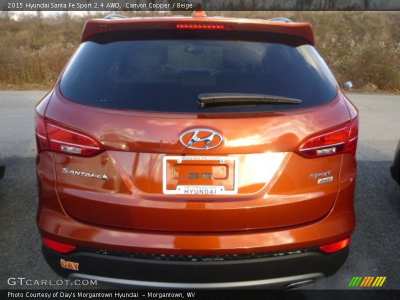 Canyon Copper / Beige 2015 Hyundai Santa Fe Sport 2.4 AWD