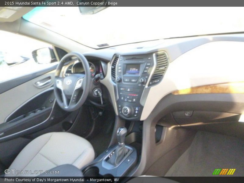 Canyon Copper / Beige 2015 Hyundai Santa Fe Sport 2.4 AWD