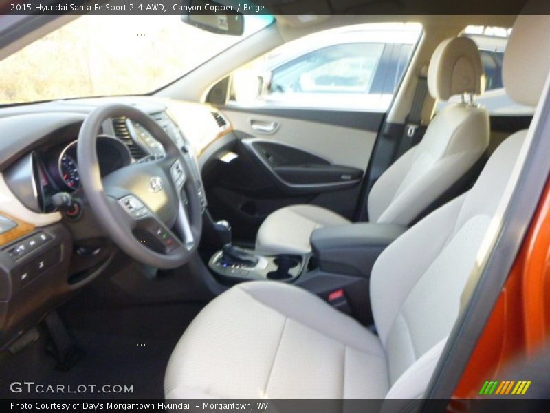 Canyon Copper / Beige 2015 Hyundai Santa Fe Sport 2.4 AWD
