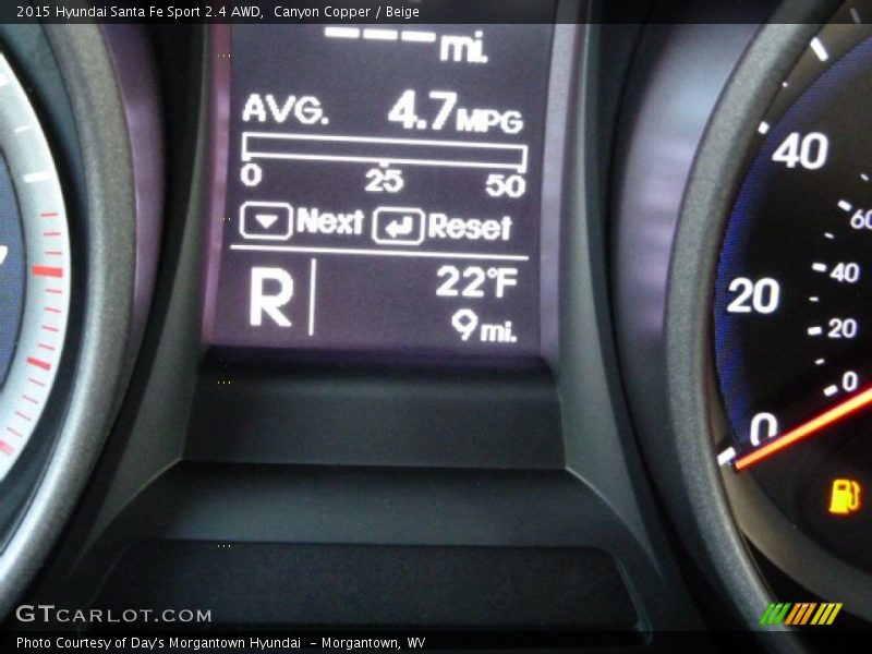 Canyon Copper / Beige 2015 Hyundai Santa Fe Sport 2.4 AWD