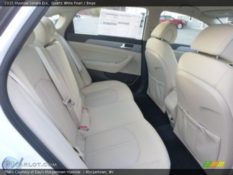 Quartz White Pearl / Beige 2015 Hyundai Sonata Eco