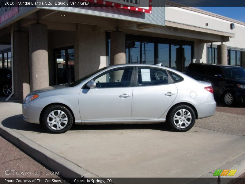 Liquid Silver / Gray 2010 Hyundai Elantra GLS