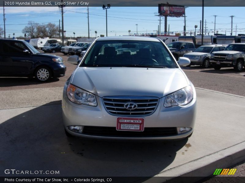 Liquid Silver / Gray 2010 Hyundai Elantra GLS