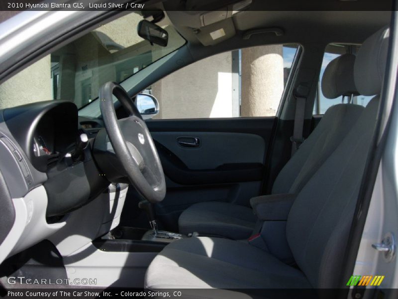 Liquid Silver / Gray 2010 Hyundai Elantra GLS
