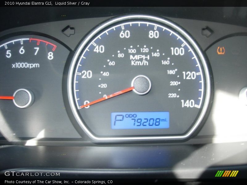 Liquid Silver / Gray 2010 Hyundai Elantra GLS