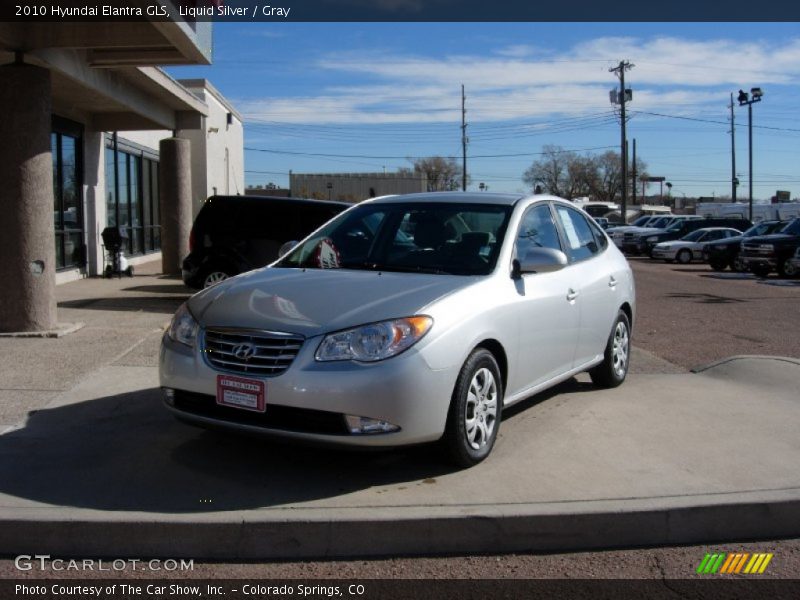 Liquid Silver / Gray 2010 Hyundai Elantra GLS
