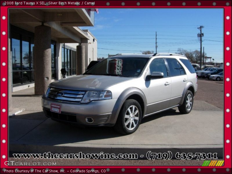 Silver Birch Metallic / Camel 2008 Ford Taurus X SEL