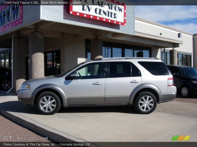 Silver Birch Metallic / Camel 2008 Ford Taurus X SEL