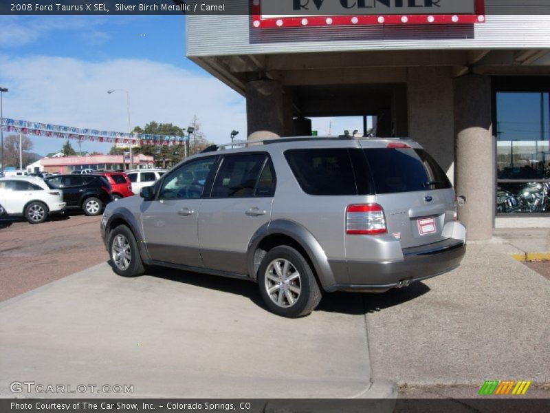 Silver Birch Metallic / Camel 2008 Ford Taurus X SEL