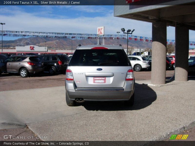 Silver Birch Metallic / Camel 2008 Ford Taurus X SEL