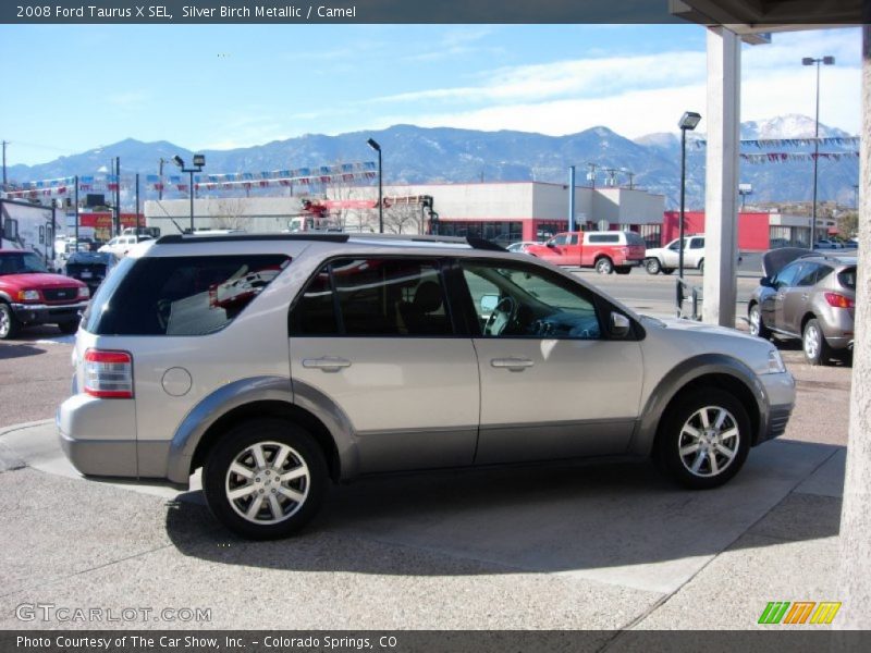 Silver Birch Metallic / Camel 2008 Ford Taurus X SEL