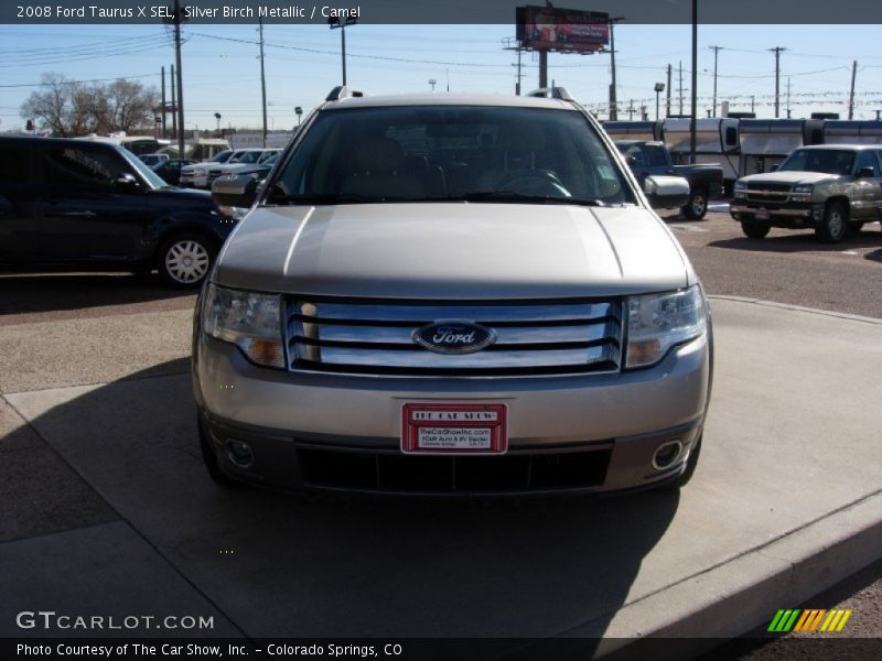 Silver Birch Metallic / Camel 2008 Ford Taurus X SEL
