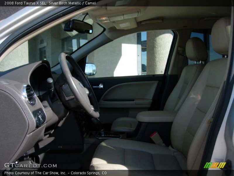 Silver Birch Metallic / Camel 2008 Ford Taurus X SEL