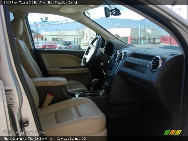 Silver Birch Metallic / Camel 2008 Ford Taurus X SEL