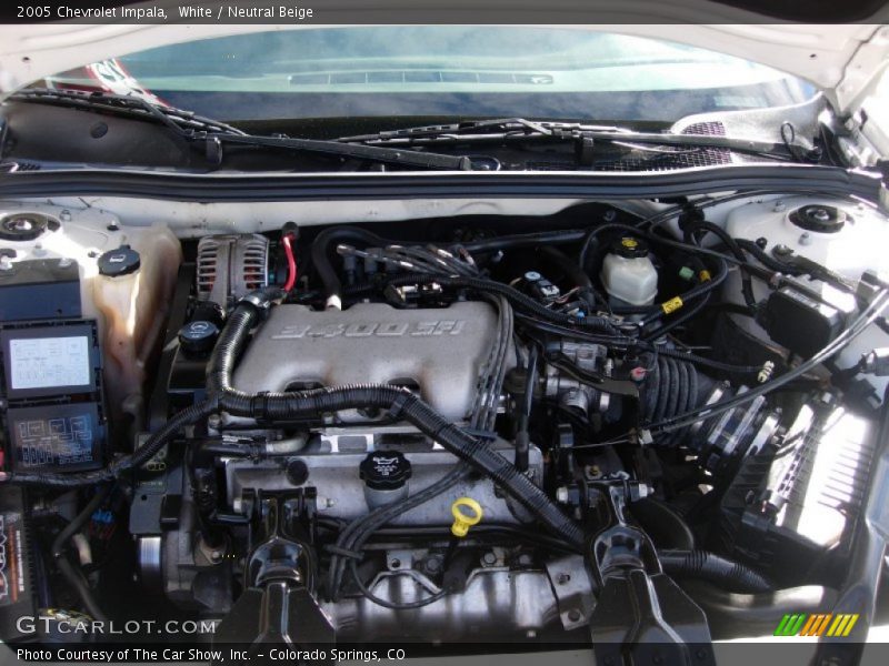 White / Neutral Beige 2005 Chevrolet Impala