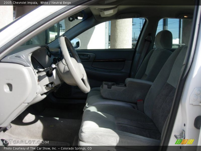 White / Neutral Beige 2005 Chevrolet Impala