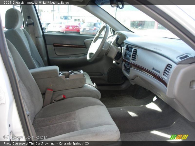 White / Neutral Beige 2005 Chevrolet Impala