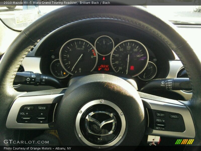Brilliant Black / Black 2010 Mazda MX-5 Miata Grand Touring Roadster