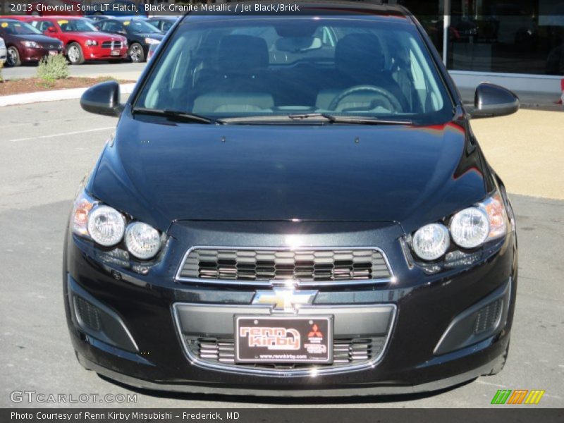 Black Granite Metallic / Jet Black/Brick 2013 Chevrolet Sonic LT Hatch