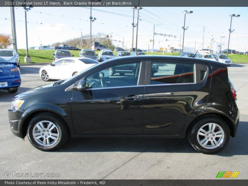 Black Granite Metallic / Jet Black/Brick 2013 Chevrolet Sonic LT Hatch