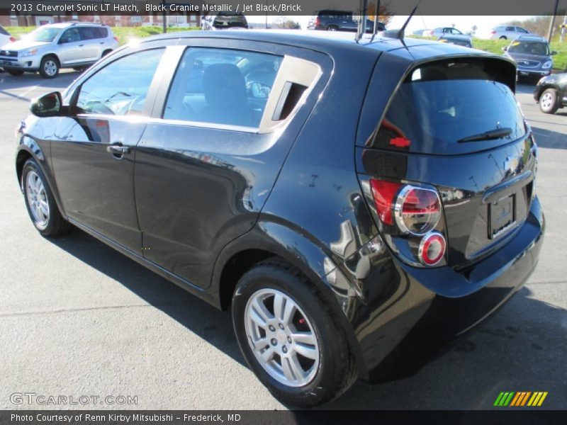 Black Granite Metallic / Jet Black/Brick 2013 Chevrolet Sonic LT Hatch