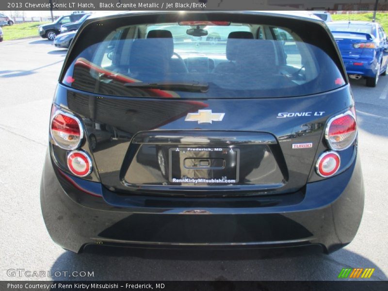 Black Granite Metallic / Jet Black/Brick 2013 Chevrolet Sonic LT Hatch