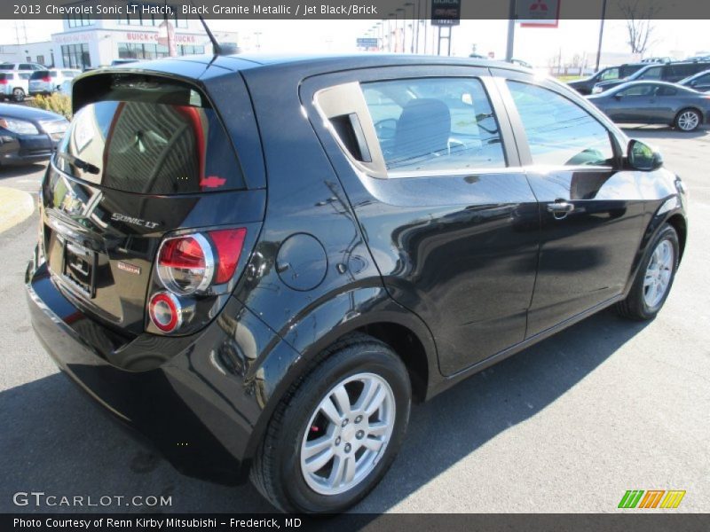 Black Granite Metallic / Jet Black/Brick 2013 Chevrolet Sonic LT Hatch